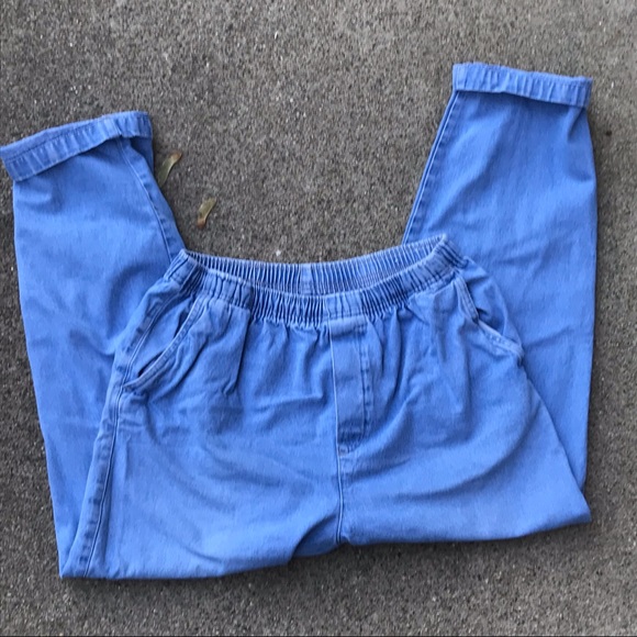 Vintage Stretch High Waisted Light Wash Jeans - Picture 4 of 6